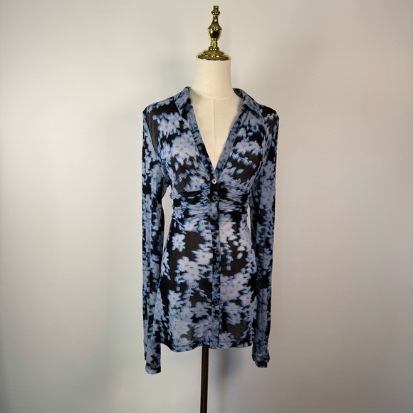 Free People Tops - Free People Lucky Shirtee Button Down Top Large